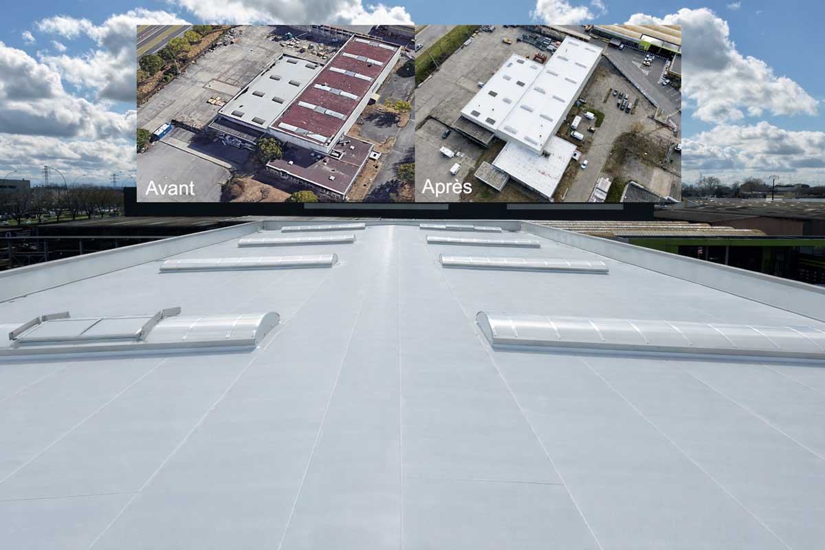 étanchéité de toiture plate.